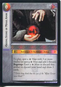 Lord Of The Rings CCG Reflections Foil Card 9R37 Seeing Stone Of Minas Anor - Image 1