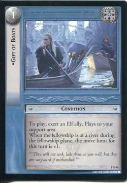 Lord Of The Rings CCG FotR Card 1.U46 Gift Of Boats - Image 1