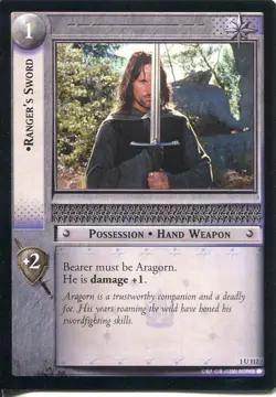Lord Of The Rings CCG FotR Card 1.U112 Rangers Sword - Image 1
