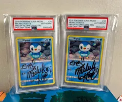 Sequential PSA Signed Michele Knotz Pokemon Piplup Toys R Us Promo Card 32/156 - Image 1