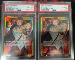 2x Consecutive PSA 10s - Shanks OP01-120 Romance Dawn SEC One Piece Card Game - Image 1