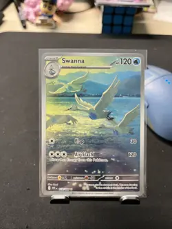 Pokemon Swanna 110/086 White Flare Illustration Rare IR Holo TCG Card - Image 1