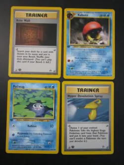 10 CARD LOT 1ST EDITION NEO DISCOVERY POKEMON NON HOLO EGG XATU + NEV PLYD NM - Image 4