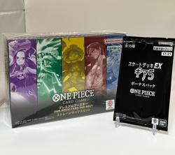 ONE PIECE CARD GAME Premium Booster Storage Box Set & Gear 5 Bonus Pack Set JP - Image 1