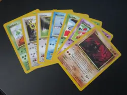 7 CARD LOT 1ST EDITION NEO GENESIS POKEMON NON HOLO ONIX SLOWPOKE + NEV PLYD NM - Image 1