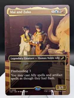 Mai and Zuko (Borderless) Regular: Avatar ATLA Eternal-Legal MTG (NM) - Image 1