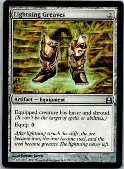 Lightning Greaves - Commander (253) | NM | [CMD] - Image 1