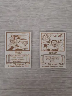 MTG (2 Arts) Citadel Wasp Gaming Inc Tokens 1995 Very Rare! Version 1 & 2 - Image 1