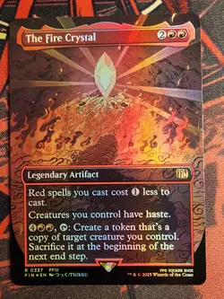 Magic the Gathering Final Fantasy Full Art Woodblock Crystal Foil Set NM - Image 3
