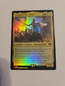 MTG Aragorn, the Uniter (Foil) The Lord of the Rings 0192 NBP - NM/MT - Image 1