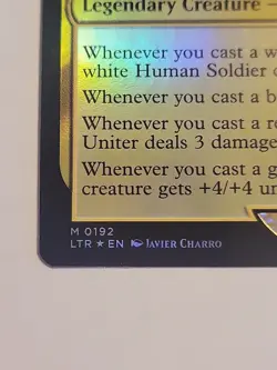 MTG Aragorn, the Uniter (Foil) The Lord of the Rings 0192 NBP - NM/MT - Image 2