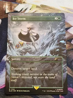 MTG Secret Lair - Marvel - Storm - Ice Storm FOIL NM - Image 1