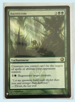 Asceticism, Mystery Booster, NM Near Mint, Magic the Gathering MTG - Image 1