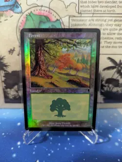 WOTC MtG Odyssey Forest #349 (C) (Foil) LP - Image 3