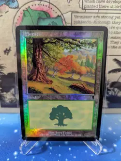 WOTC MtG Odyssey Forest #349 (C) (Foil) LP - Image 4