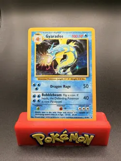Pokemon 1999 TCG Gyarados Unlimited Base Set Holo Rare 6/102 LP/MP - Image 1