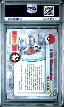 2000 TOPPS CHROME POKEMON T.V. #9 BLASTOISE PSA 10 - Image 2