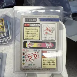 Pokemon TCG Vintage 1997 RARE Goldeen Japanese Carddass File No 118 - Image 2