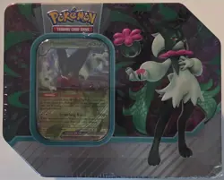 New Pokemon TCG: Paldea Partners Meowscarada EX Tin - 5 Packs FREE USA SHIPPING - Image 1