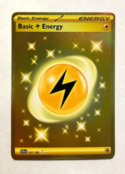 Pokemon Scarlet and Violet - LIGHTNING ENERGY GOLDEN HYPER RARE - 257/198 - NM - Image 1