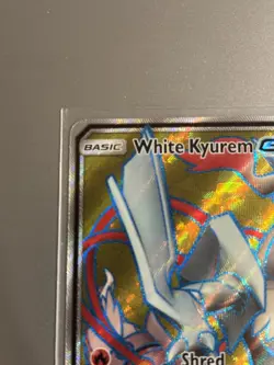Pokemon TCG White Kyurem GX SM141 Sun Moon Dragon Majesty Promo Full Art NM - Image 3