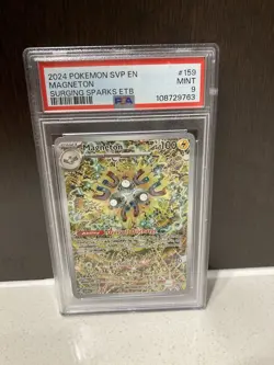 2024 POKEMON SVP EN-SV BLACK STAR PROMO #159 MAGNETON PSA 9 - Image 1