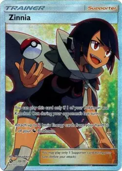 NM-Mint Zinnia - 70/70 - Full Art Ultra Rare Pokemon Dragon Majesty - Image 1