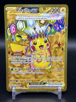 Pikachu EX 247/191 Sv08: Surging Sparks Gold Hyper Rare Pokemon English NM - Image 1