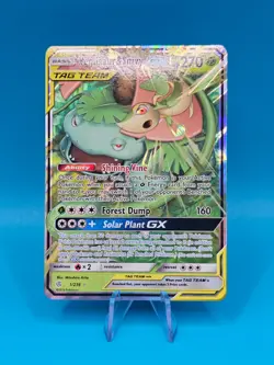 Pokemon TCG Venusaur & Snivy GX 1/236 - Cosmic Eclipse - Tag Team GX - NM - Image 1