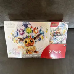 Pokemon TCG Prismatic Evolutions ETB with Booster Bundle Costco 2-Pack Sealed - Image 1