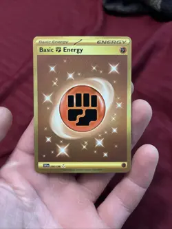 Pokemon TCG Basic Fighting Energy Scarlet & Violet - Base Set 258/198 Holo NM - Image 1