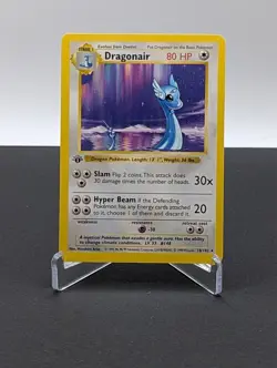 MP 1st Edition Dragonair 018/102 Pokemon Base Set (Shadowless) Regular - Image 1