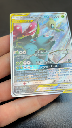 Celebi & Venusaur GX SM167 Sun & Moon Promos Shin Nagasawa Pokemon TCG - Image 2