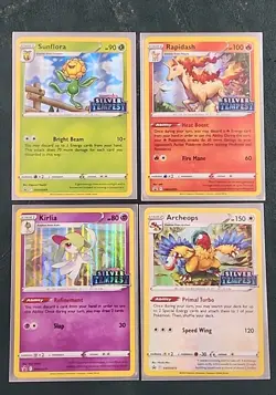 Silver Tempest PRERELEASE Promo Set SWSH269-272 Kirlia Rapidash Archeops - Image 1