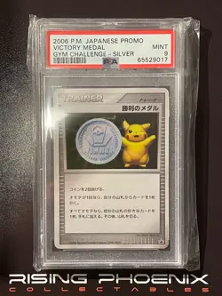 Rising Phoenix Pokemon - Victory Medal Silver PSA 9 Gym Challenge Jap NM #1064 - Image 1