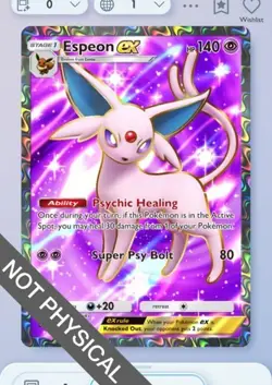 Espeon Full Art 2⭐, Pokemon TCG Pocket, Wisdom of Sea and Sky, English - Image 1