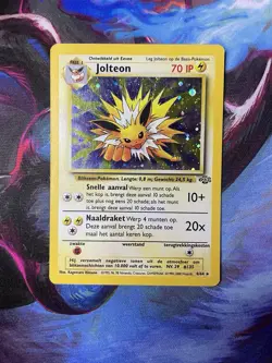 Rare Dutch Jolteon - Jungle Set 20/64 Holo LP/MP Pokemon Base Vintage Free S&H - Image 3