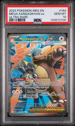 2025 POKEMON MEG EN-MEGA EVOLUTION ULTRA RARE #164 MEGA KANGASKHAN EX PSA 10 - Image 1