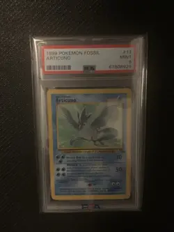 1999 Pokemon Fossil Articuno Non-Holo17/62 PSA 9 MINT - Image 2