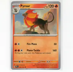 Pokemon TCG Pyroar 016/131 SV: Prismatic Evolutions Regular Card EN-NM 2025 - Image 1