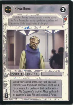 Star Wars CCG Cloud City Card Treva Horme - Image 1