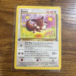 Pokemon TCG Eevee Jungle 1st Edition Card 51/64, Regular Common - Image 1