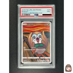 [PSA 9] Rowlet Pokemon Card Japanese 290/SM-P Munch Scream Promo 2018 - Image 1