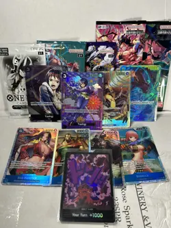 One piece sp TCG LOT packs and cards under market value! $139 total value - Image 1