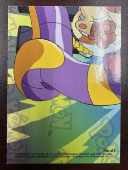 Charmander & Pikachu Singing P06 of 6 Holo Pokemon Topps Series 3 Puzzle Card - Image 2