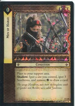 Lord Of The Rings CCG Foil Card TTT 4.R238 Men Of Harad - Image 1