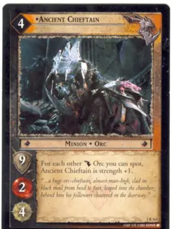 Lord Of The Rings CCG FotR Card 1.R163 Ancient Chieftain - Image 1