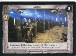 Lord Of The Rings CCG Card TTT 4.U339 Stables - Image 1