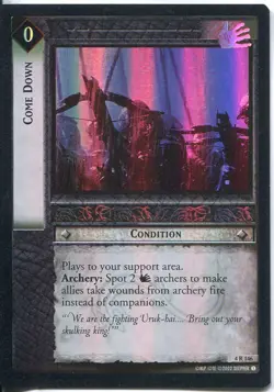 Lord Of The Rings CCG Foil Card TTT 4.R146 Come Down - Image 1