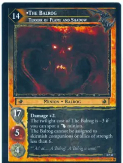 Lord Of The Rings CCG TCG Promo Card 0P30 The Balrog Terror Of Flame And Shadow - Image 1